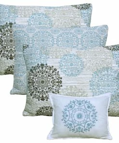 BNF Home Marina Medallion 6 Piece Daybed Bedspread Set, Blue, 75"x39" 9 BNF Home Marina Medallion 6 Piece Daybed Bedspread Set, Blue, 75"x39" -Bare Sales Store bf61ffaf0e4584f5 1447 w800 h800 b1 p0