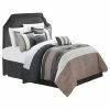 Chic Home Carlton Taupe, Gray And Tan King 6-Piece Comforter Bed In A Bag Set
