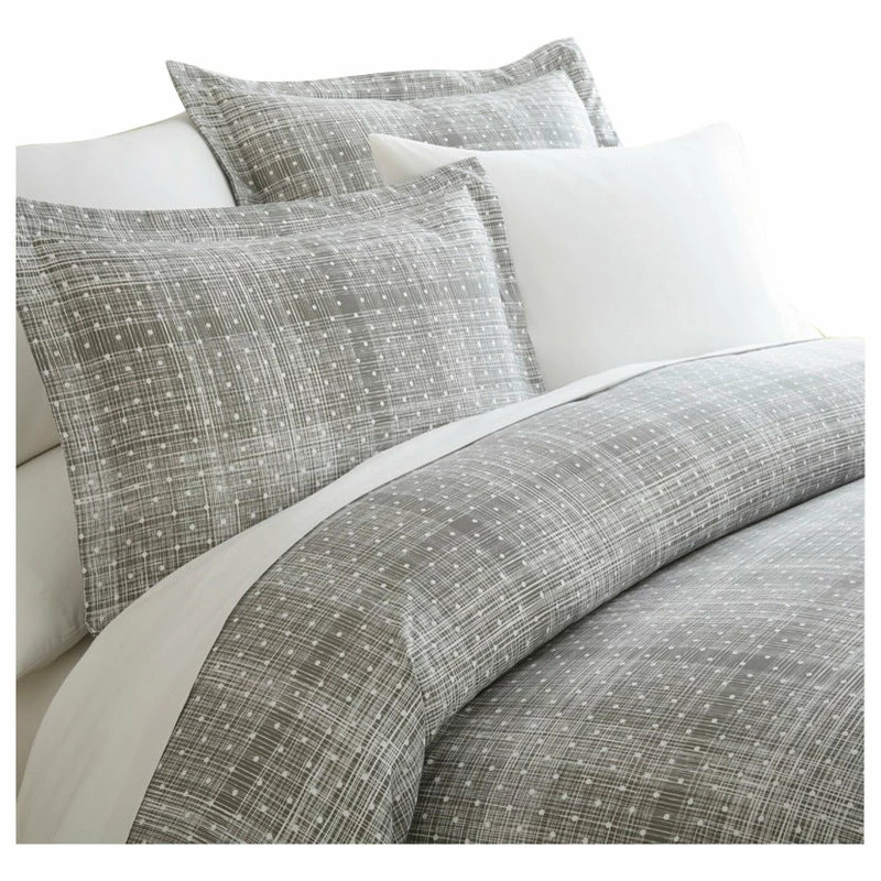 Ienjoy Home Becky Cameron Premium 3 Piece Polka Dot Printed Duvet Cover Set, King, Gray 1 Ienjoy Home Becky Cameron Premium 3 Piece Polka Dot Printed Duvet Cover Set, King, Gray