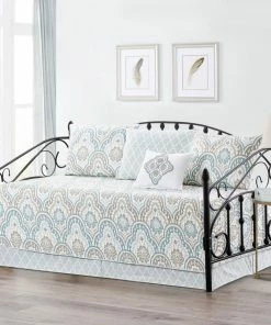BNF Home Tivoli IKAT 6-Piece Quilted Daybed Set, Teal -Bare Sales Store c301127003251d60 7541 w800 h800 b0 p0
