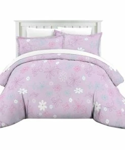 Lullaby Bedding Printed Duvet Set, Butterfly Garden, Full/Queen