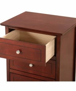 Glory Furniture Drake 3-Drawer Nightstand, Cherry -Bare Sales Store c481fdd90ea0c8e6 8286 w800 h800 b1 p0