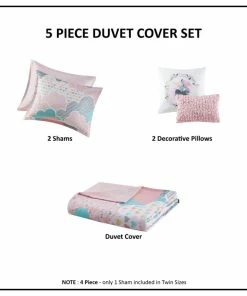 Olliix Kids Cotton Comforter/Duvet Cover/Coverlet Set, Pink, Full/Queen, Duvet Cover -Bare Sales Store c661f8ba0368a635 3118 w800 h800 b1 p0