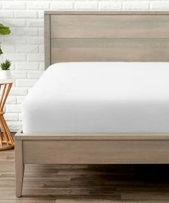 Bare Home Microfiber Fitted Sheet Deep Pocket, White, Full Xl