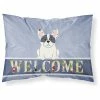 The-store French Bulldog Piebald Welcome Fabric Standard Pillowcase