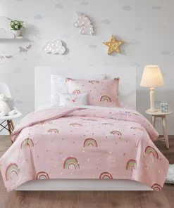 Olliix Mi Zone Kids Alicia Unicorn Gold Stars Complete Comforter And Sheet Set, Full, C -Bare Sales Store cad1a3b5016dfe7a 8283 w800 h800 b0 p0
