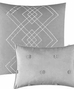 Nanshing America Daphne 6-Piece Comforter Set, Dot, Gray, King -Bare Sales Store cc81db3303bdf90f 1570 w800 h800 b1 p0