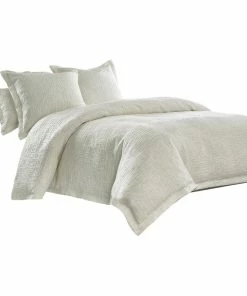 Michael Amini Hillton 6-Piece King Duvet Set - Natural