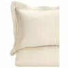 Melange Home Linen Duvet Cover Shams, Set Of 2, Natural