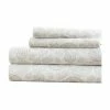 Ienjoy Home Becky Cameron Coarse Paisley Pattern 4 Piece Bed Sheet Set, Gray, Queen