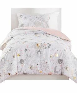 Olliix Mi Zone Kids Celia Celestial Comforter Set With Metallic Accents, Twin