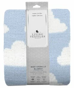 Living Textiles Chenille Baby Blanket, Blue Clouds -Bare Sales Store d1e162450d600025 7773 w800 h800 b1 p0