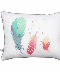 Lincove Feathers Print Pillow