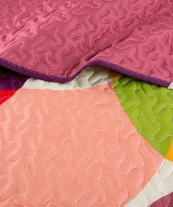 Lavish Home Reversible Microfiber Quilt Bedding Set With Shams Evelyn, King -Bare Sales Store d561d07b0919f091 2217 w800 h800 b0 p0