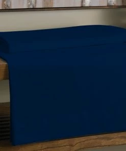 A1 HOME COLLECTIONS LLC Organic Cotton Sateen Wrinkle Resistant Flat Sheet, Navy Blue, Queen -Bare Sales Store d601533200e04e97 3480 w800 h800 b0 p0