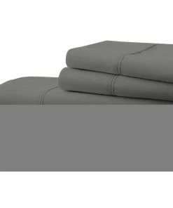 Ienjoy Home Home Collection Ultra-Soft Luxury 4 Piece Bed Sheet Set, Gray, Queen