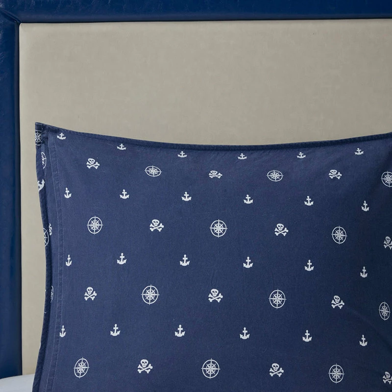 Olliix Kids Pirate Adventure Comforter/Coverlet Set With Dec Pillows, Twin 10 Olliix Kids Pirate Adventure Comforter/Coverlet Set With Dec Pillows, Twin - Image 10