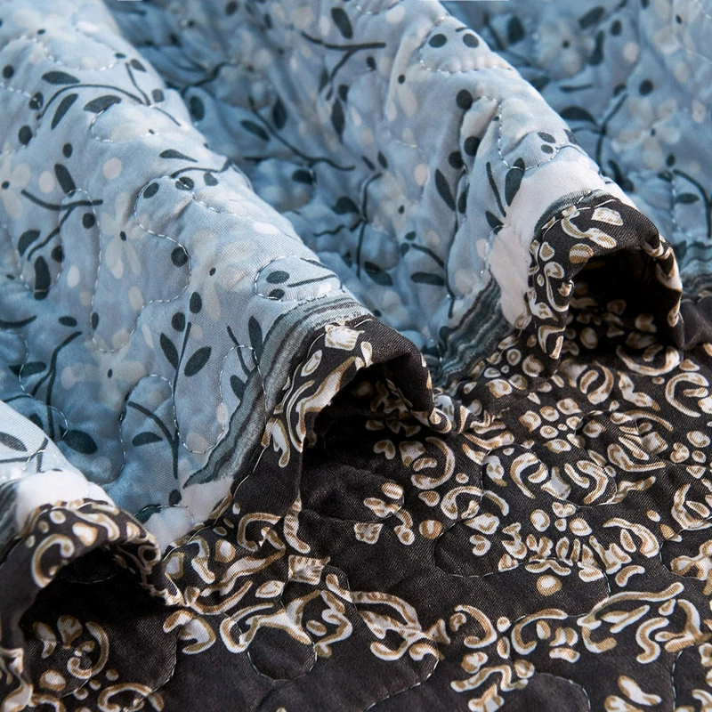 BNF Home Serenta Floral Medalion 9-Piece Bed Spread Set, Gray, King, 122"x106" 5 BNF Home Serenta Floral Medalion 9-Piece Bed Spread Set, Gray, King, 122"x106" - Image 5