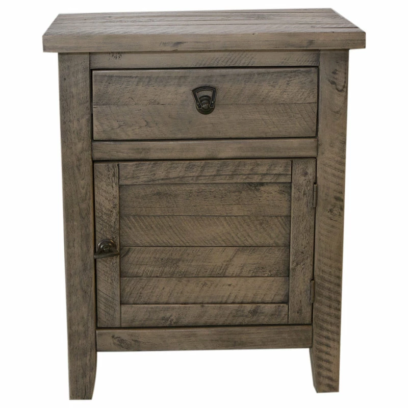 MADE4HOME Montana Cabinet 1 Door 1 Drawer, Grey 1 MADE4HOME Montana Cabinet 1 Door 1 Drawer, Grey
