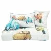 Lincove 4-Piece Vintage Cars Toddler Bedding Set