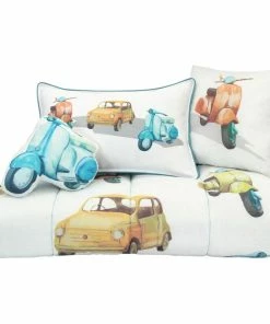 Lincove 4-Piece Vintage Cars Toddler Bedding Set