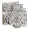 BNF Home Tradewinds Quilted 7 Piece Bed Spread Set, Queen