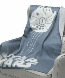 Lambs & Ivy Star Wars Signature Millennium Falcon Blue/Gray Knit Baby Blanket -Bare Sales Store dc51454b003800a5 5495 w800 h800 b0 p0