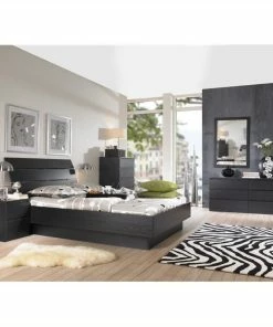 Tvilum Scottsdale 2 Drawer Wood Nightstand In Black Woodgrain -Bare Sales Store dd3160750f112cab 5140 w800 h800 b0 p0