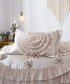 Tache Home Fashion 6-Piece Frosted Fields Faux Satin Luxury Comforter Set, King -Bare Sales Store e08158f30b91466d 5936 w800 h800 b0 p0