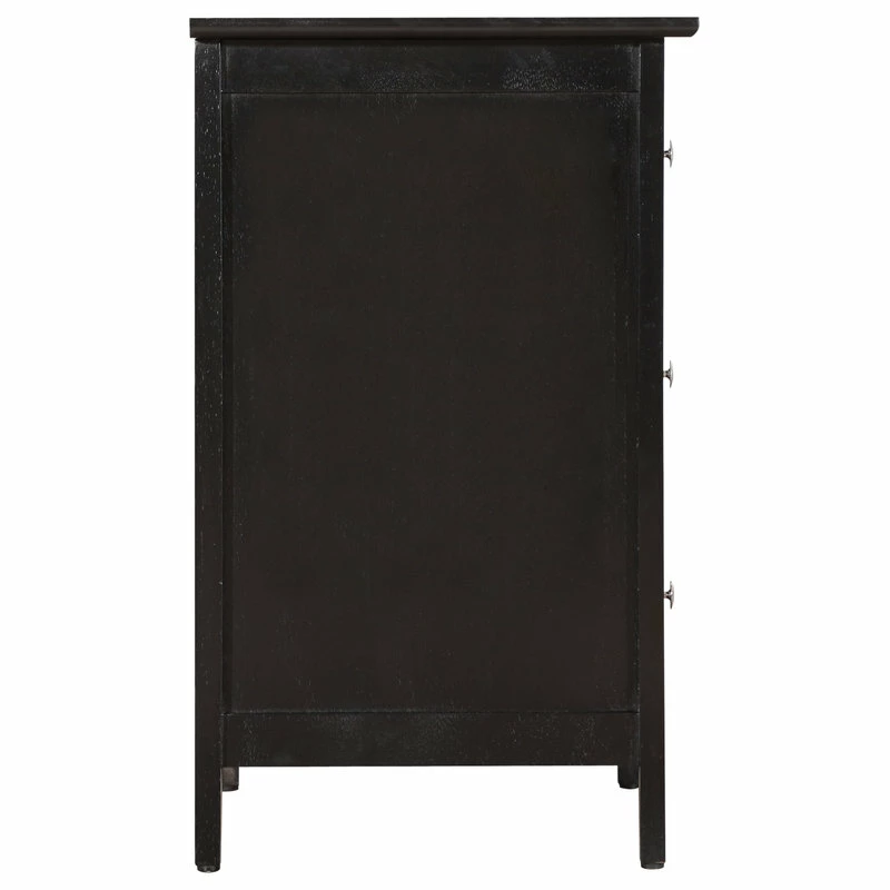 Glory Furniture Drake 3-Drawer Nightstand, Black 6 Glory Furniture Drake 3-Drawer Nightstand, Black - Image 6