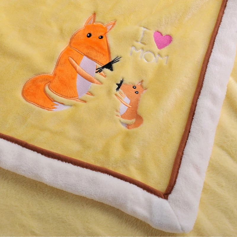 BNF Home Fox Flannel Baby Blanket 3 BNF Home Fox Flannel Baby Blanket - Image 3
