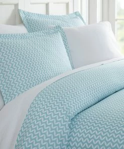 Ienjoy Home Becky Cameron 3-Piece Puffed Chevron Print Duvet Cover Set, Light Blue, Californ 5 Ienjoy Home Becky Cameron 3-Piece Puffed Chevron Print Duvet Cover Set, Light Blue, Californ -Bare Sales Store e2419cf50acfd42d 4196 w800 h800 b0 p0