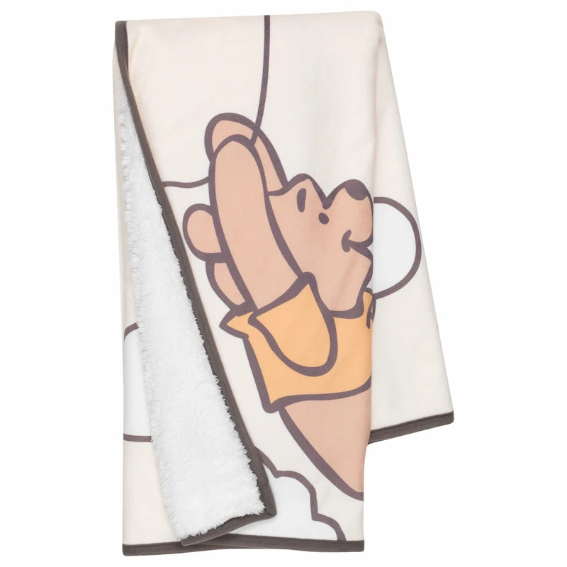 Lambs & Ivy Disney Baby WINNIE THE POOH Picture Perfect Sherpa Baby Blanket 4 Lambs & Ivy Disney Baby WINNIE THE POOH Picture Perfect Sherpa Baby Blanket - Image 4
