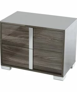 Vig Furniture Inc. Modrest San Marino Modern Gray Nightstand, Right
