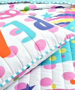 Lush Décor Unicorn Rainbow Quilt Set, White/Multi, Twin, 4 Piece -Bare Sales Store e4019acb0f60cb8d 9646 w800 h800 b0 p0