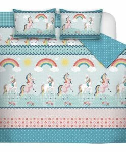 Safdie & Co. 3-piece Polyester Rainbow Double Queen Quilt Set In Multi-Color