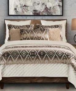 Paseo Road By HiEnd Accents Chalet Aztec Comforter Set, Super King, 3 Piece
