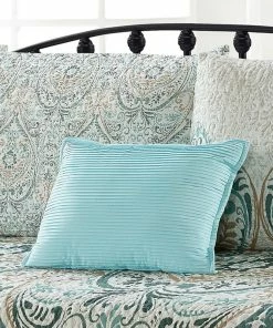 BNF Home Visionary Damask 6 Piece Quilted Daybed Set, Blue, Daybed, 75"x39" -Bare Sales Store e681b7940e458b84 7459 w800 h800 b0 p0