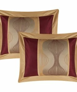 Nanshing America Kath 7-Piece Jacquard Comforter Set, Wine Gold, Queen -Bare Sales Store e6f1be9003d42c9b 8872 w800 h800 b1 p0
