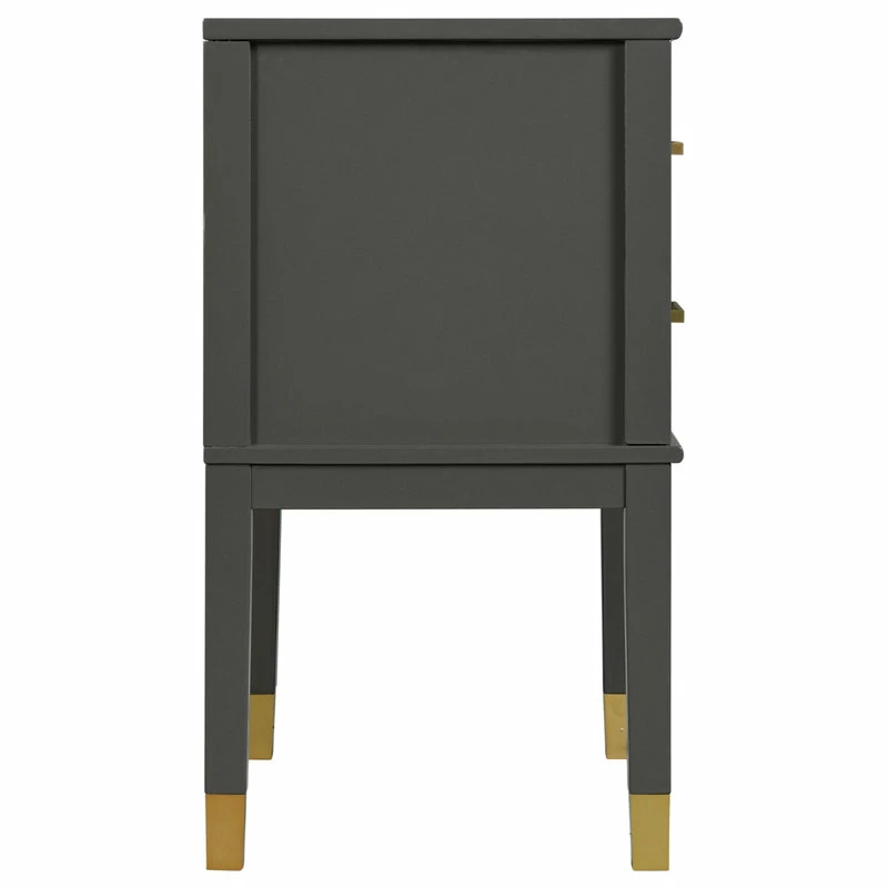 Elements Picket House Furnishings Brody Side Table With Dark Charcoal Finish CTBN150NS 6 Elements Picket House Furnishings Brody Side Table With Dark Charcoal Finish CTBN150NS - Image 6