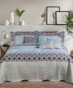 BNF Home Royal Scroll 9-Piece Bedspread Set, Teal, Oversized King, 122"x106" -Bare Sales Store e8a1dcbd03071b9b 3549 w800 h800 b0 p0