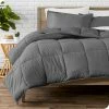 Bare Home Down Alternative Comforter Set, Gray, Twin/Twin Xl