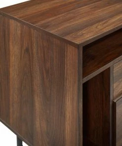 Walker Edison 25" Modern Storage Side Table - Dark Walnut -Bare Sales Store ebe152cb0dc9ebb5 3145 w800 h800 b0 p0