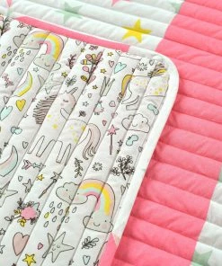 Lush Decor Baby Unicorn Heart Rainbow Organic Cotton Quilt Multi Single 36x50 -Bare Sales Store ec216c8a0050a12b 9537 w800 h800 b0 p0