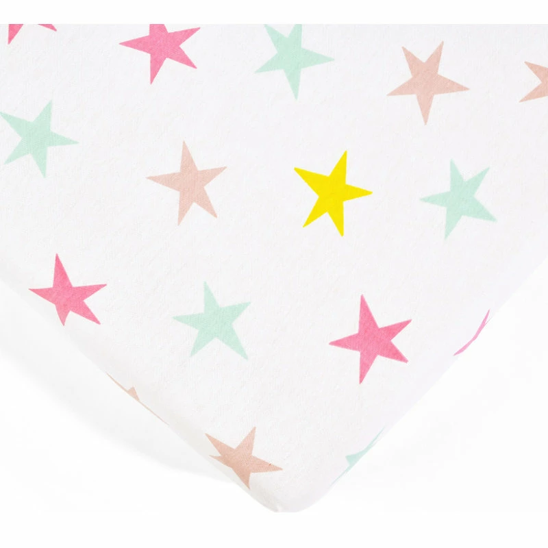 Lush Decor Baby Unicorn Heart Rainbow Star Organic Cotton Fitted Crib Sheet Multi 2Pk 28x52x9 5 Lush Decor Baby Unicorn Heart Rainbow Star Organic Cotton Fitted Crib Sheet Multi 2Pk 28x52x9 - Image 5