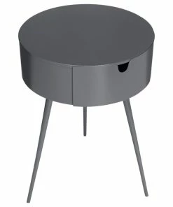 Meridian Furniture Bali Metal Side Table/Nightstand, Gray -Bare Sales Store ee1162570274123b 4534 w800 h800 b1 p0