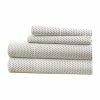 Ienjoy Home Becky Cameron 4 Piece Stippled Pattern Bed Sheet Set, Gray, Queen