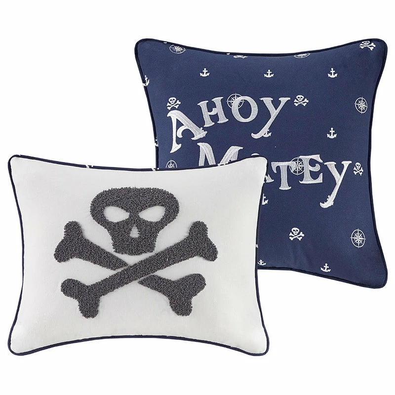 Olliix Kids Pirate Adventure Comforter/Coverlet Set With Dec Pillows, Twin 13 Olliix Kids Pirate Adventure Comforter/Coverlet Set With Dec Pillows, Twin - Image 13