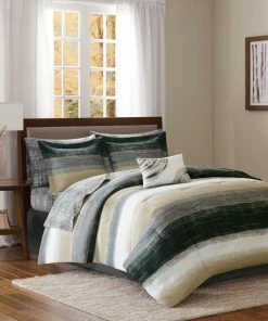 Olliix Madison Park Microfiber Printed 7-Piece Comforter Set, King -Bare Sales Store f6b138720226c113 7526 w800 h800 b0 p0