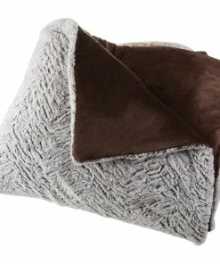 Lavish Home Faux Fur Comforter And Sham Set 3 Piece Mink Faux Fur, King